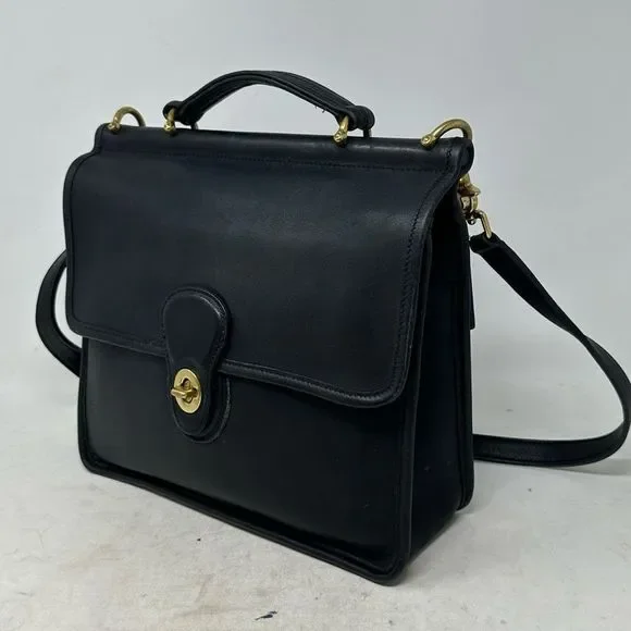 Coach Black Crossbody Bag with Structured Design - Picture 3 of 11